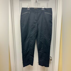 Valerie Stevens Stretch Pants | Dark Navy / Washed Black | Size 14